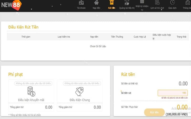 Giao dịch rút/nạp tại New88 có an toàn không?