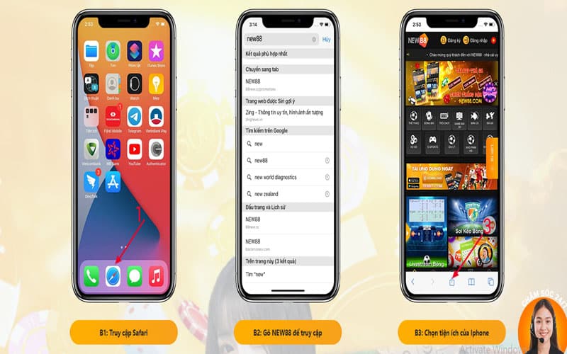 hướng dẫn tải app trên hệ điều hành ios