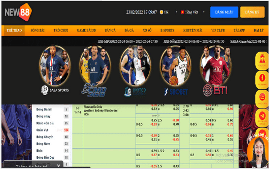 Game cá cược thể thao New88