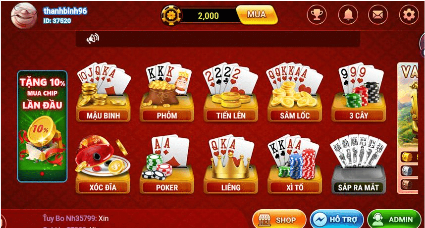 Kho tàng game đồ sộ New88