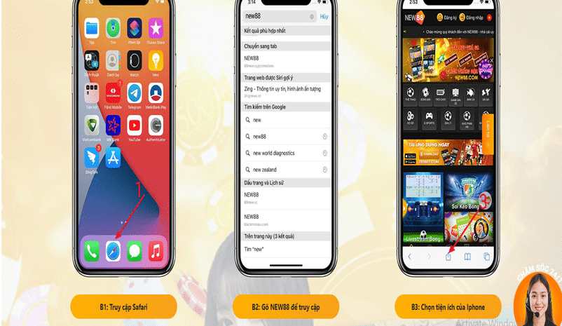 Hướng dẫn tải app New88 IOS