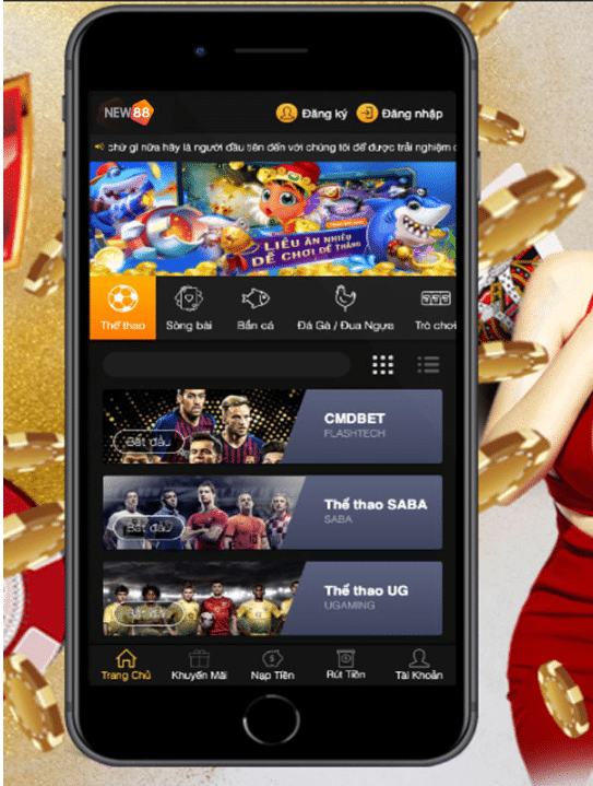Cá cược thể thao tại App New88