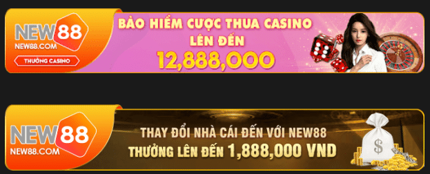 khuyến mãi casino new88 “Bảo hiểm cược thua”