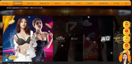 giao diện bắt mắt của casino new88