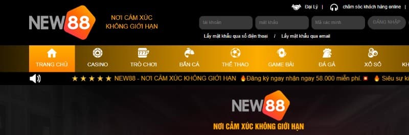 Việc tiến hành đăng nhập New88 chỉ trong giây lát